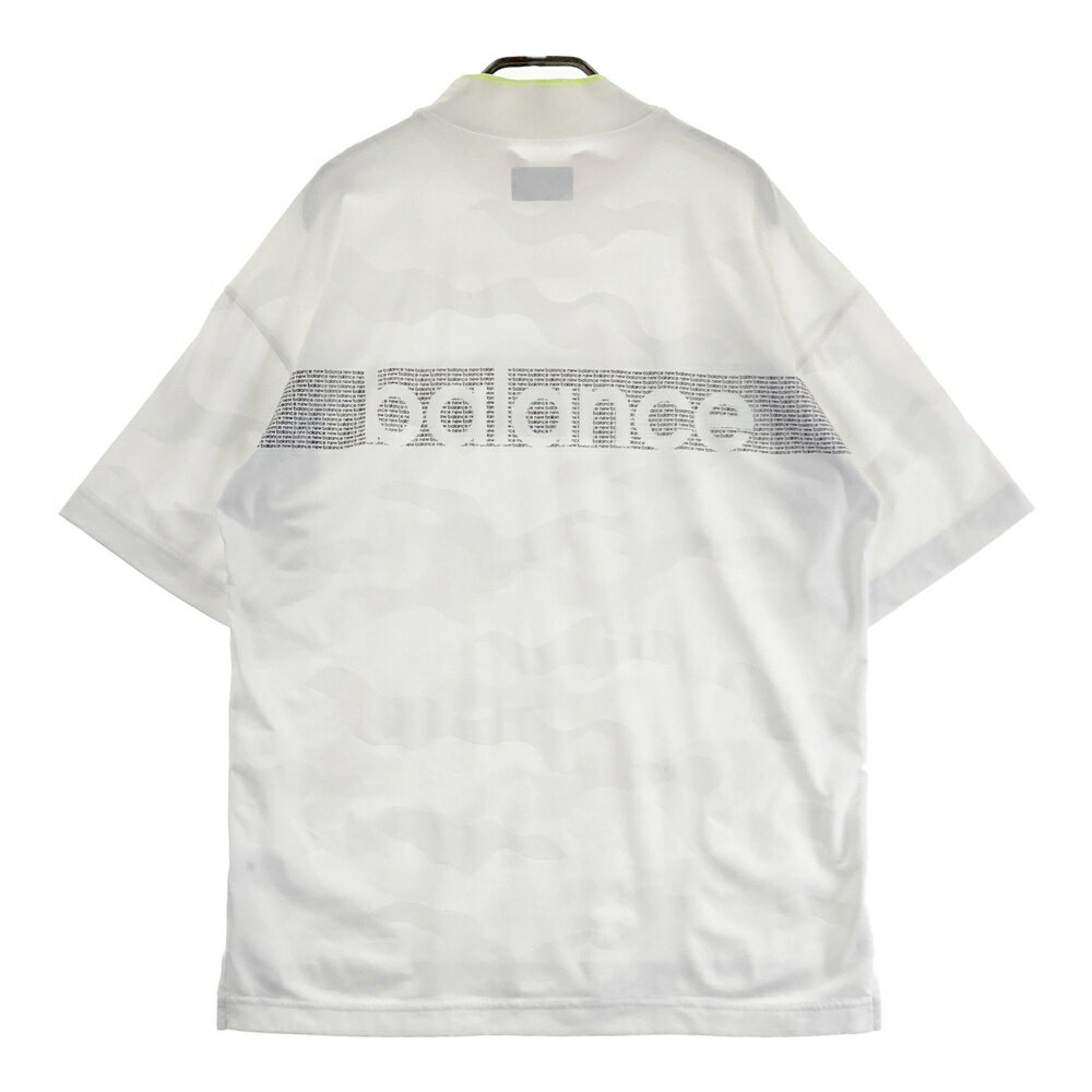 NEW BALANCE GOLF ニューバランス モックネック半袖Tシャツ カモフラ柄 ホワイト系 5 【中古】ゴルフウェア メンズ