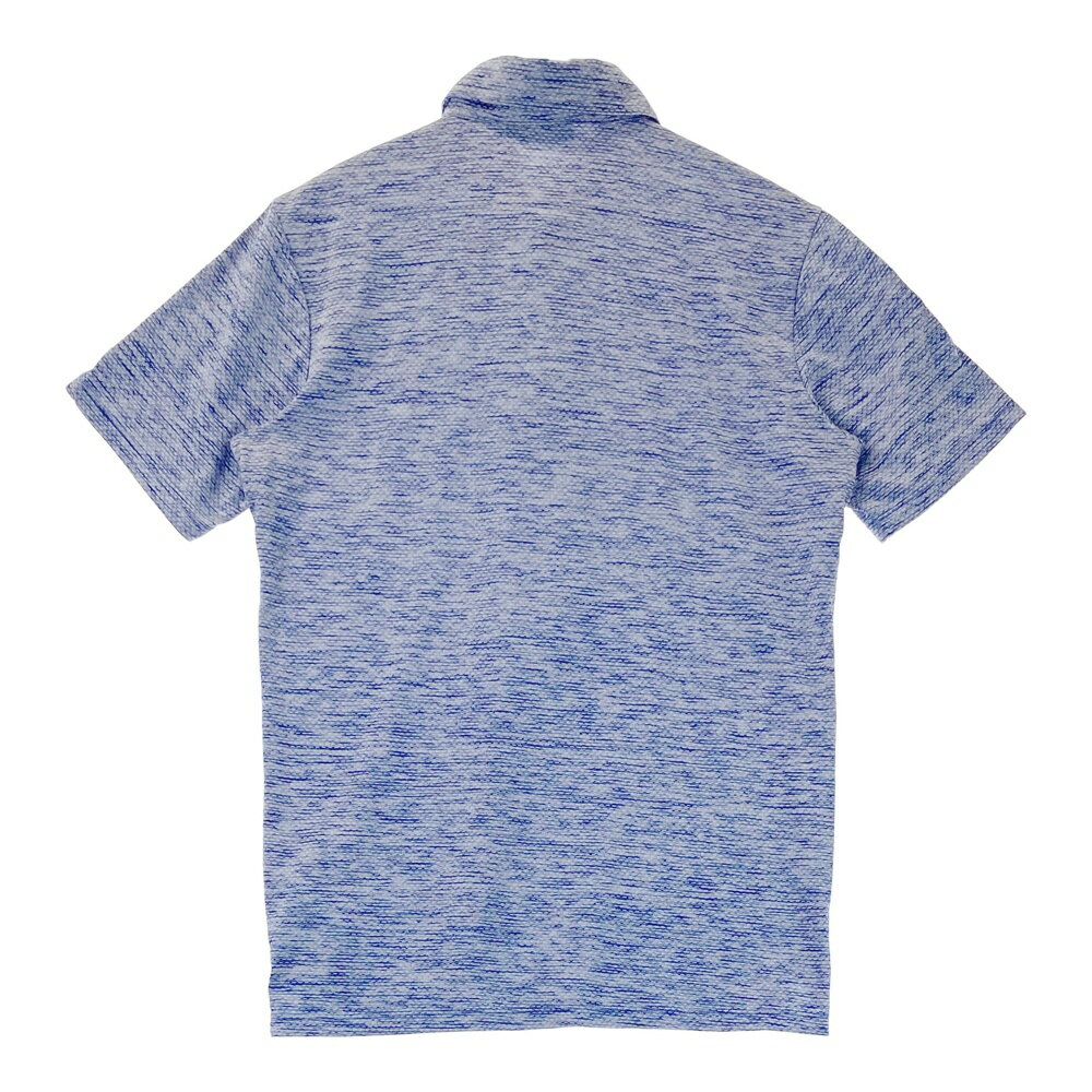 KAPPA GOLF カッパゴルフ 半袖ポロシャツ ボタンダウン 総柄 ブルー系 L 【中古】ゴルフウェア メンズ