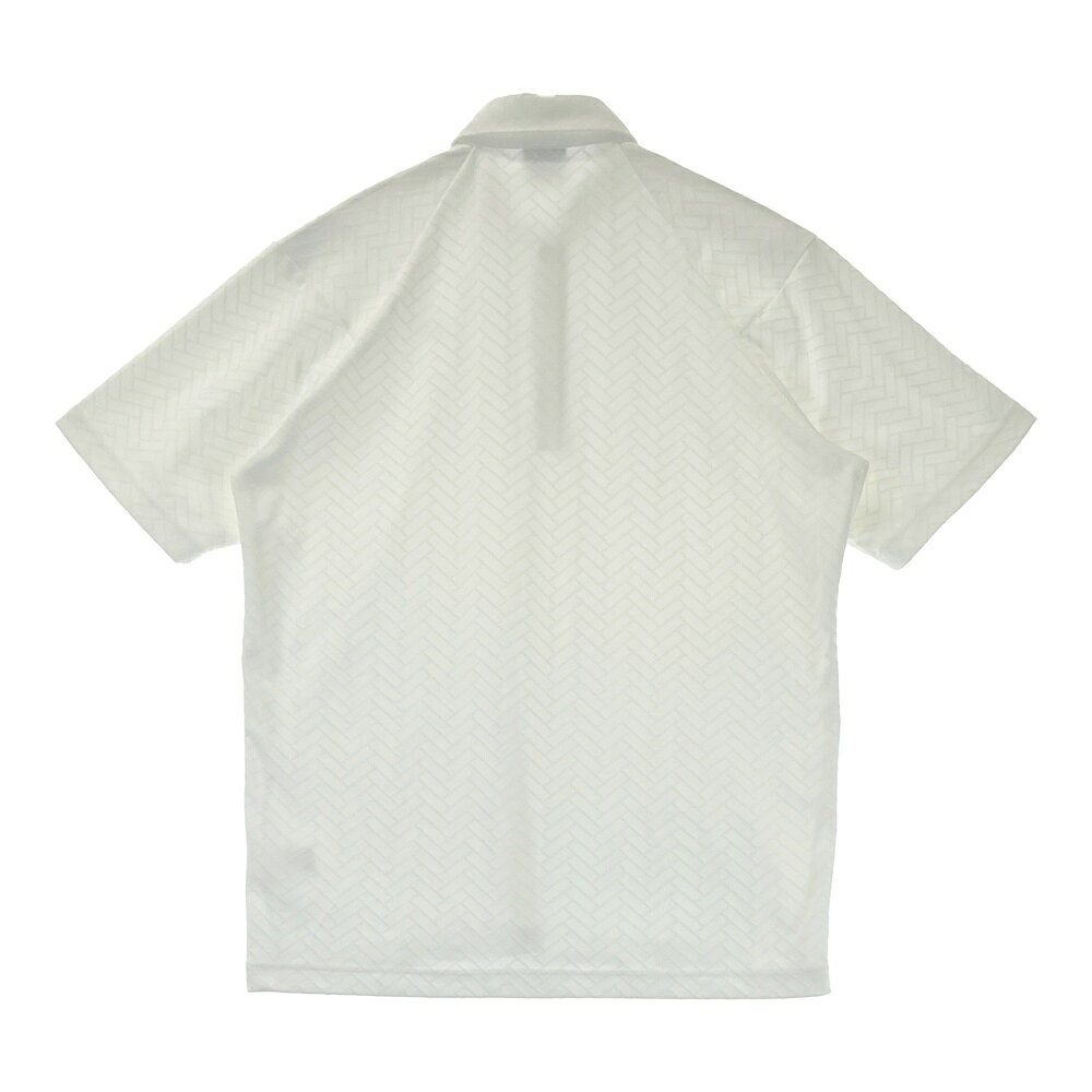 UNITED ARROWS GOLF ユナイテッドアローズゴルフ 6017-699-0090 半袖ポロシャツ 総柄 ホワイト系 Large 【中古】ゴルフウェア メンズ