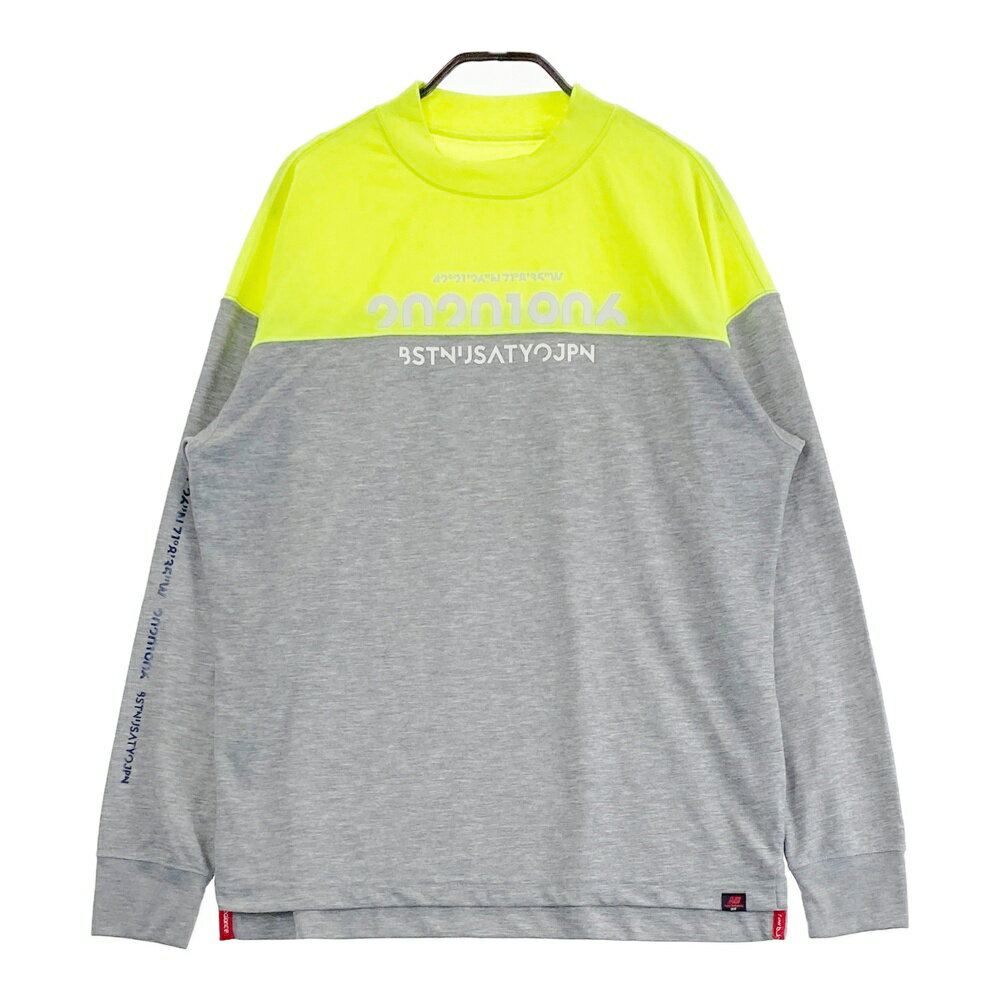 NEW BALANCE GOLF ニューバランス モックネック 長袖Tシャツ グレー系 4 【中古】ゴルフウェア メンズ