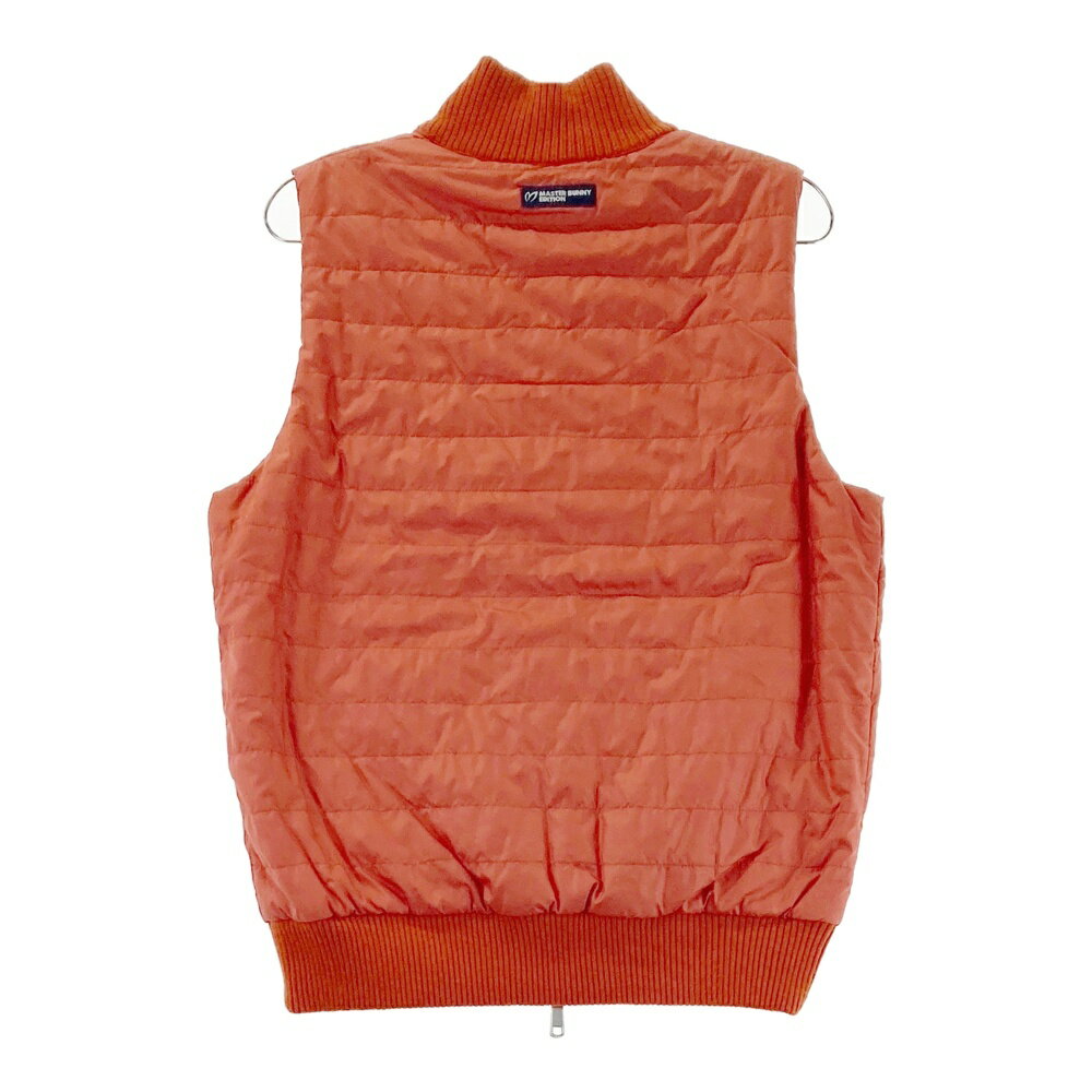 MASTER BUNNY EDITION マスターバニーエディション リバーシブル 中綿ニット切替 ジップベスト オレンジ系 4 【中古】ゴルフウェア メンズ