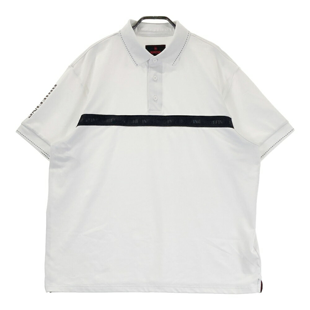 BRIEFING GOLF ブリーフィング 2024年モデル 半袖ポロシャツ ホワイト系 L 【中古】ゴルフウェア メンズ