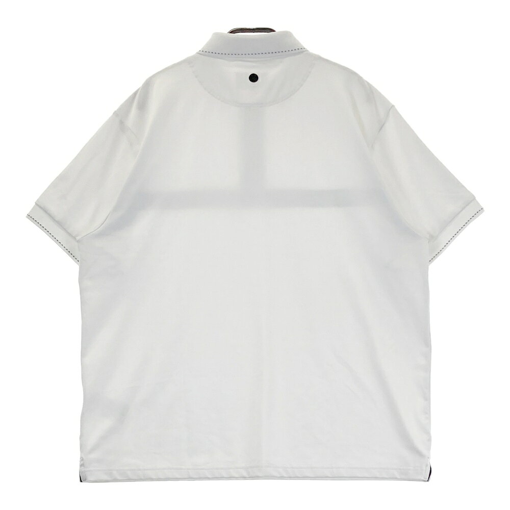 BRIEFING GOLF ブリーフィング 2024年モデル 半袖ポロシャツ ホワイト系 L 【中古】ゴルフウェア メンズ