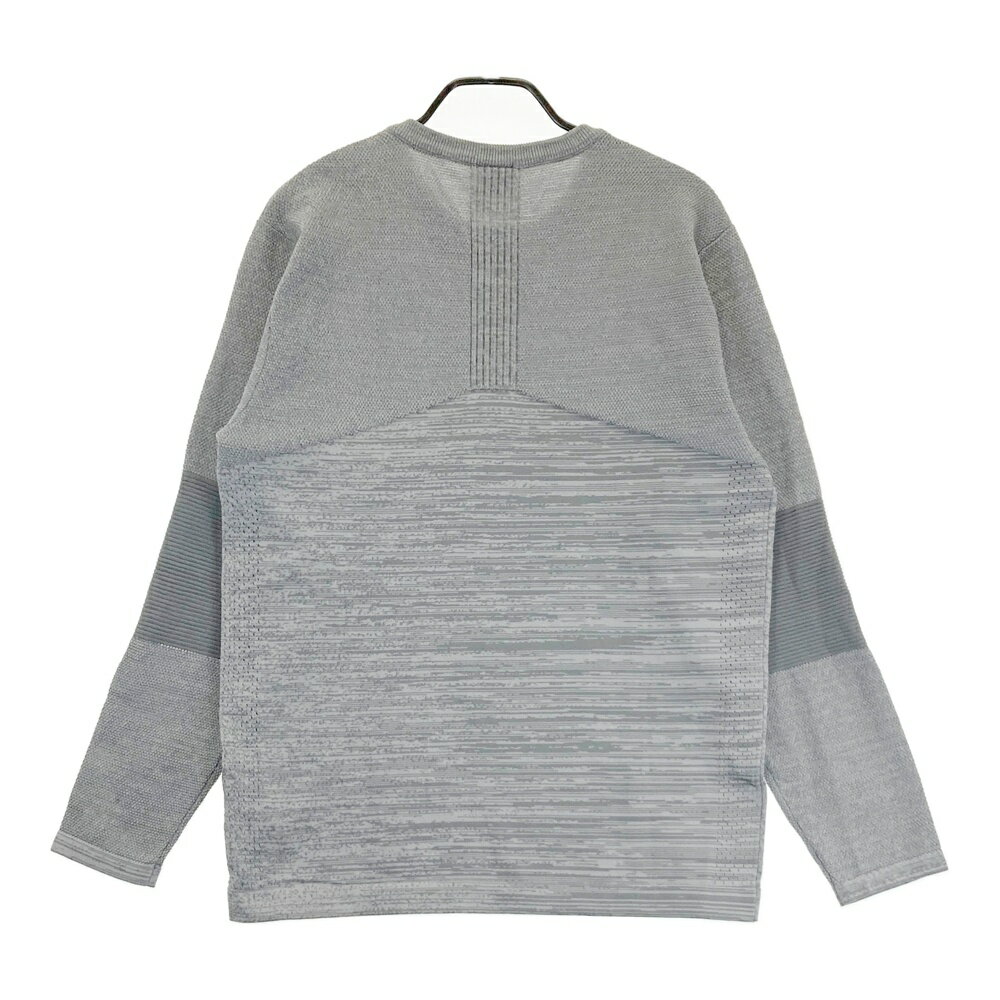 OAKLEY オークリー FOA400154 ニットセーター 総柄 グレー系 L 【中古】ゴルフウェア メンズ