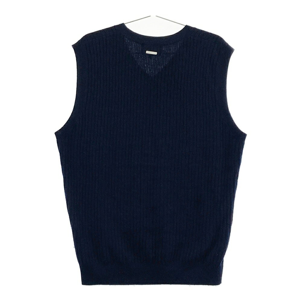 MASTER BUNNY EDITION マスターバニーエディション カシミヤ ニットベスト ネイビー系 6 【中古】ゴルフウェア メンズ