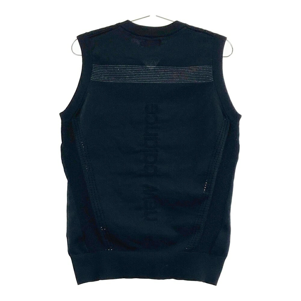 NEW BALANCE GOLF ニューバランス Vネック ニットベスト ブラック系 4 【中古】ゴルフウェア メンズ