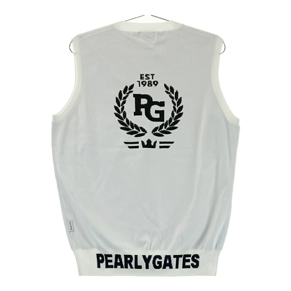 PEARLY GATES パーリーゲイツ ベスト ホワイト系 4 【中古】ゴルフウェア メンズ