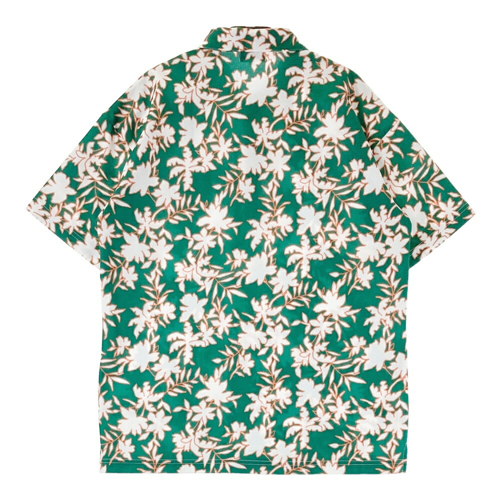 CPG GOLF シーピージーゴルフ 2025年モデル 半袖ポロシャツ 花 総柄 グリーン系 3 【中古】ゴルフウェア メンズ