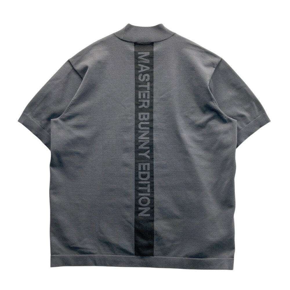 MASTER BUNNY EDITION マスターバニーエディション 2024年 半袖ニットプルオーバー グレー系 4 【中古】ゴルフウェア メンズ