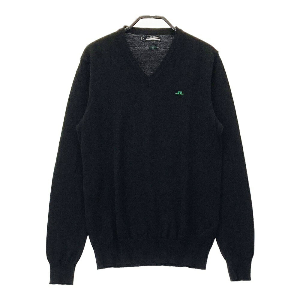 J.LINDEBERG ジェイリンドバーグ ニットセーター ブラック系 M 【中古】ゴルフウェア メンズ