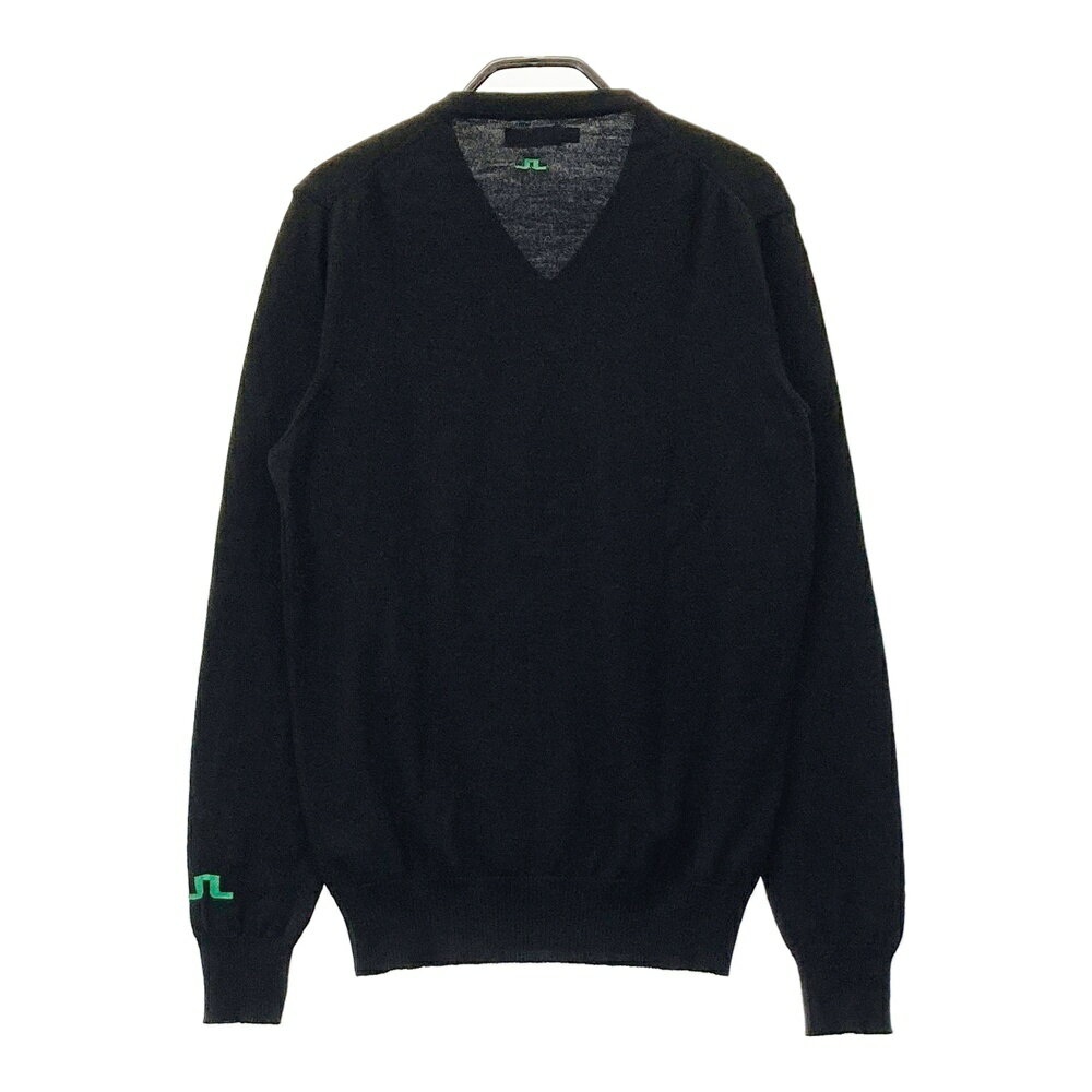 J.LINDEBERG ジェイリンドバーグ ニットセーター ブラック系 M 【中古】ゴルフウェア メンズ