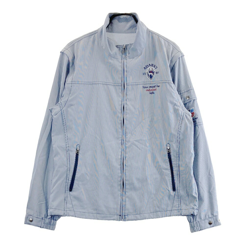 ADABAT アダバット 2WAY ジップジャケット ネイビー系 48 【中古】ゴルフウェア メンズ