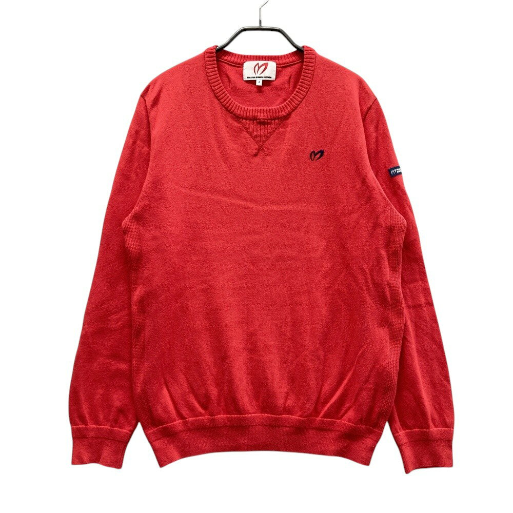 MASTER BUNNY EDITION マスターバニーエディション ニットセーター レッド系 4 【中古】ゴルフウェア ..