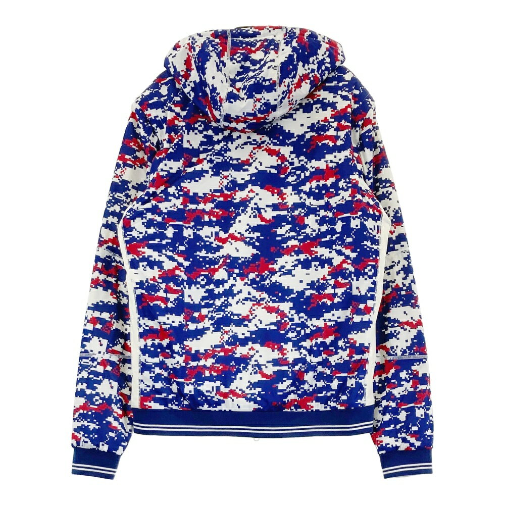 ROSASEN ロサーセン 044-58111 2WAYフード付 リバーシブル 中綿ジャケット 総柄 ネイビー系 LL 【中古】ゴルフウェア メンズ