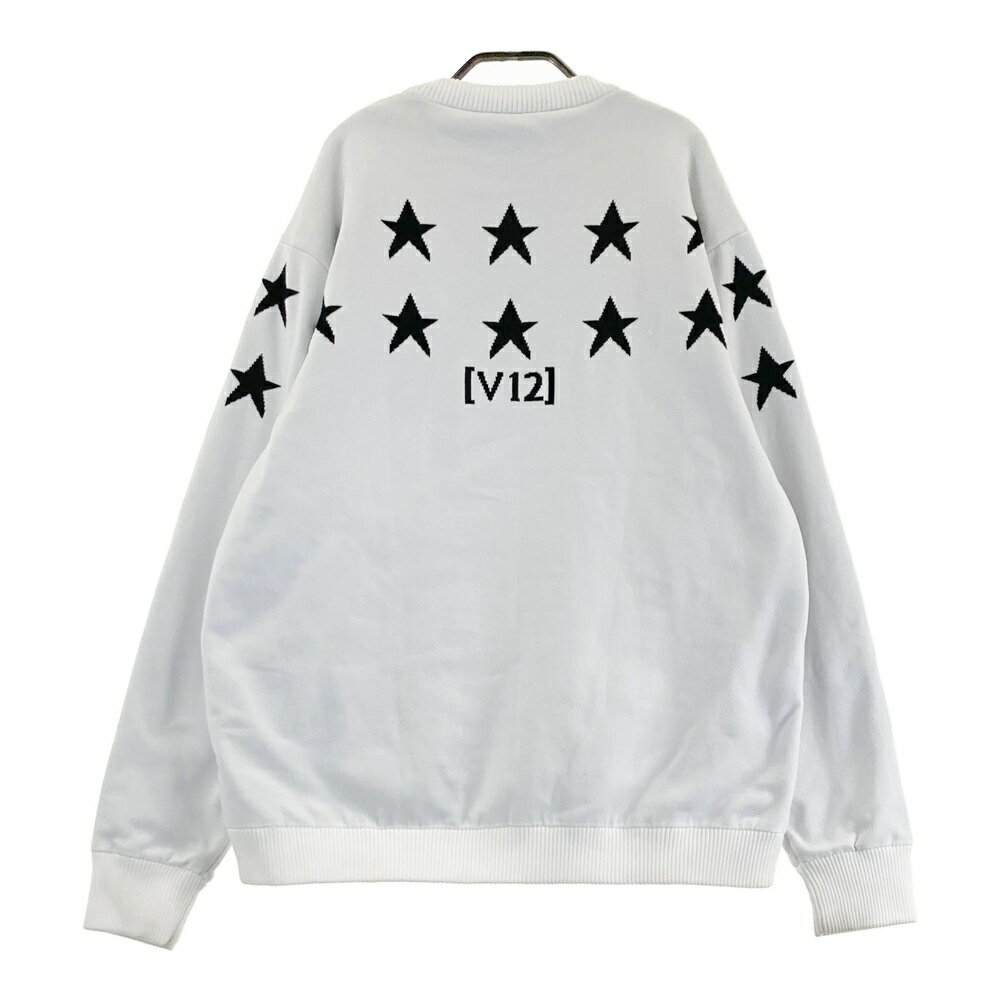V12 ヴィトゥエルヴ 裏地付きニットセーター ホワイト系 XXL 【中古】ゴルフウェア メンズ