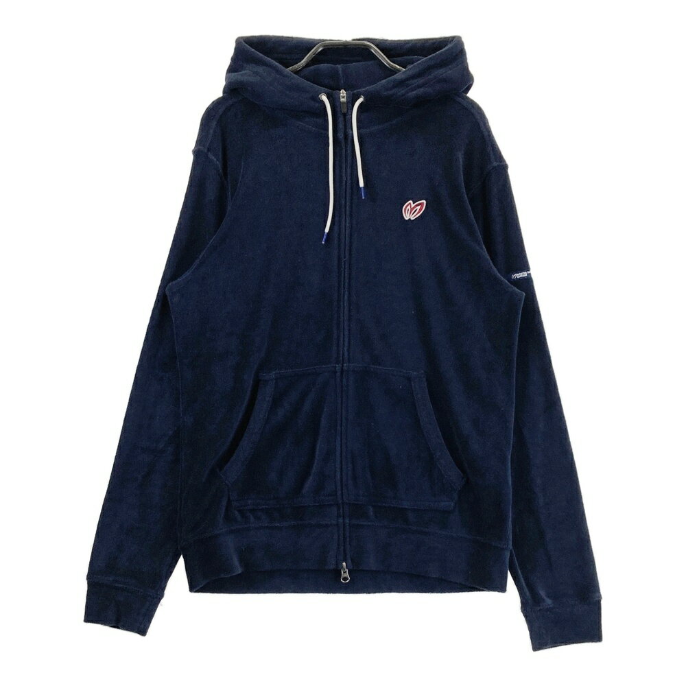MASTER BUNNY EDITION マスターバニーエディション パイル地 ジップパーカー ネイビー系 5 【中古】ゴルフウェア メンズ