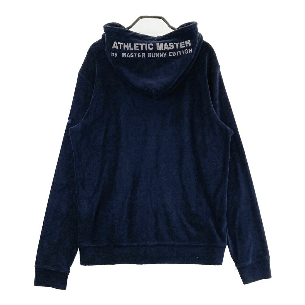 MASTER BUNNY EDITION マスターバニーエディション パイル地 ジップパーカー ネイビー系 5 【中古】ゴルフウェア メンズ