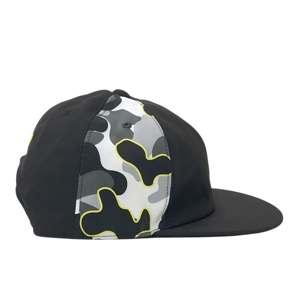 DANCE WITH DRAGON ダンスウィズドラゴン キャップ チビドラ カモフラ柄 ブラック系 F 【中古】ゴルフウェア