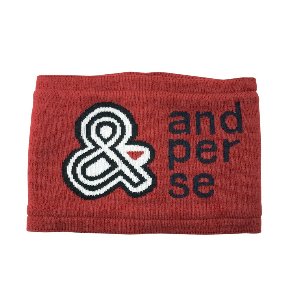 AND PER SE アンパスィ ネックウォーマー レッド系 F 【中古】ゴルフウェア