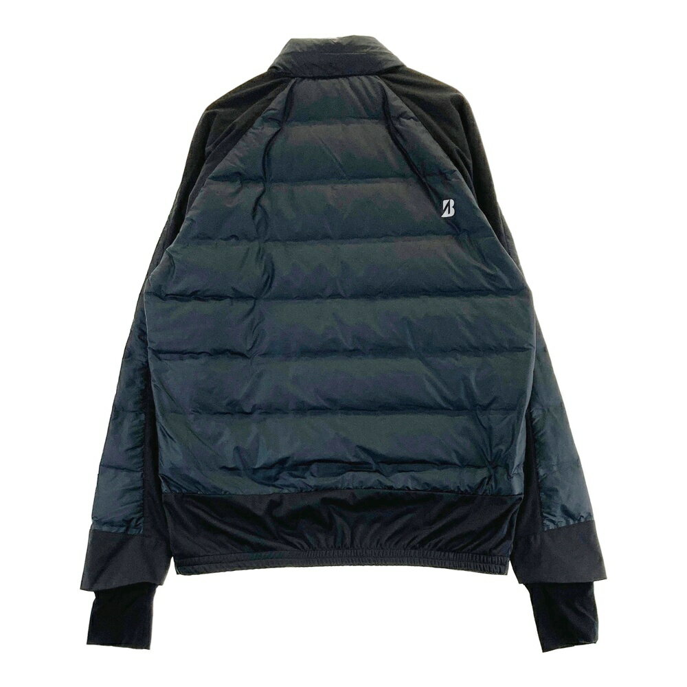 BRIDGESTONE GOLF ブリヂストンゴルフ フード付ダウンジャケット グレー系 L 【中古】ゴルフウェア メンズ