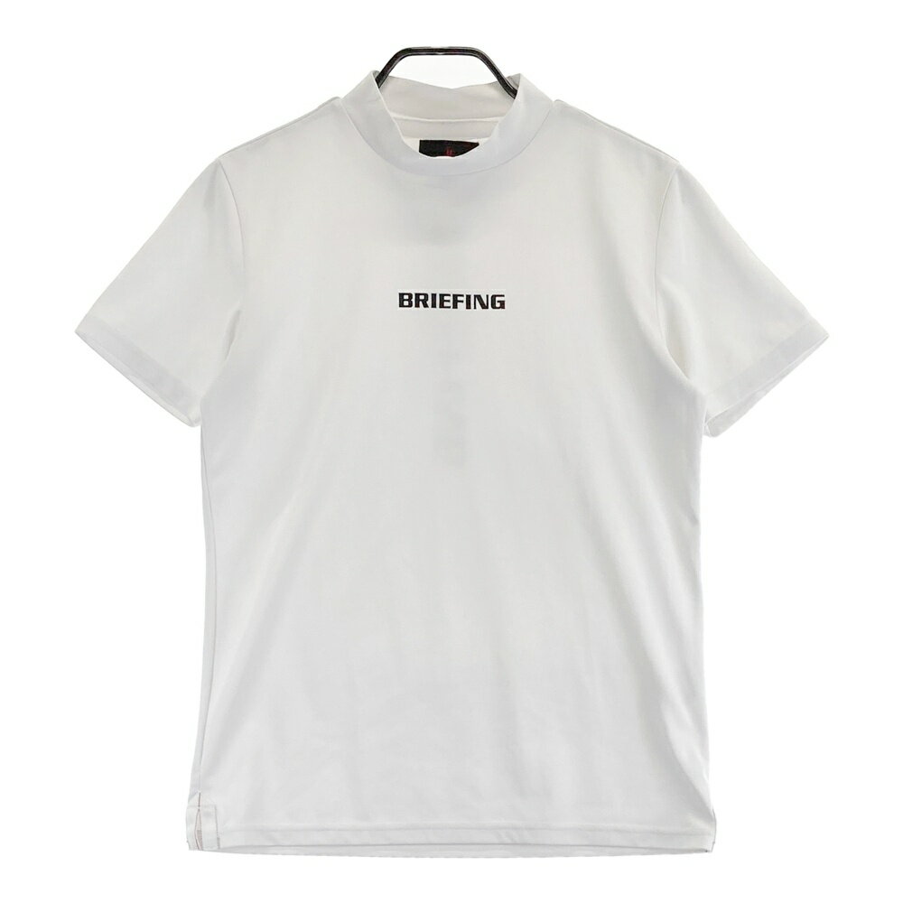 BRIEFING GOLF ブリーフィング BRG211M26 ハイネック半袖Tシャツ ホワイト系 M 【中古】ゴルフウェア ...