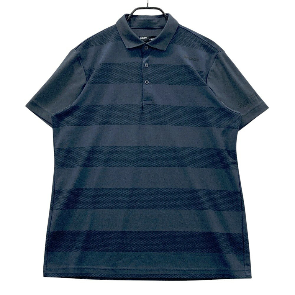 SRIXON スリクソン RGMTJA09 半袖ポロシャツ 総柄 グレー系 LL 【中古】ゴルフウェア メンズ