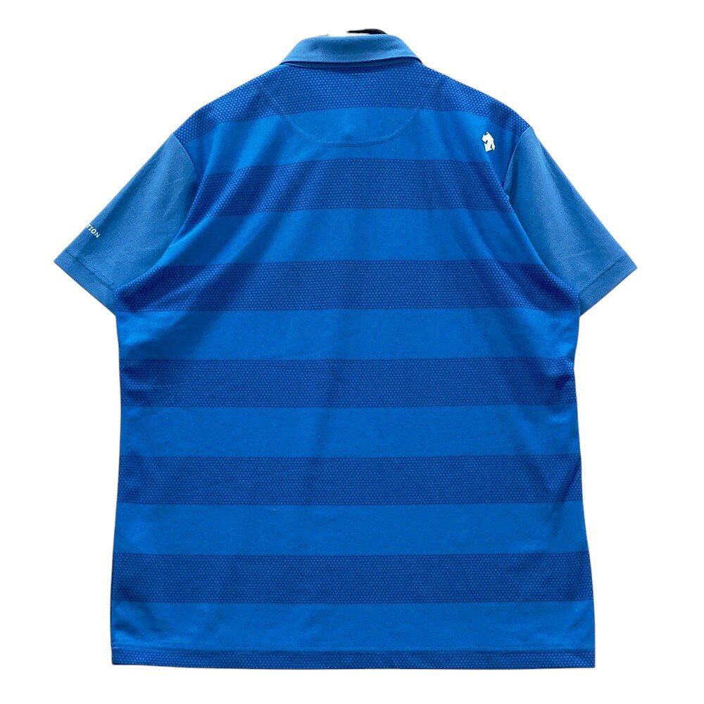 SRIXON スリクソン 半袖ポロシャツ 総柄 ブルー系 LL 【中古】ゴルフウェア メンズ