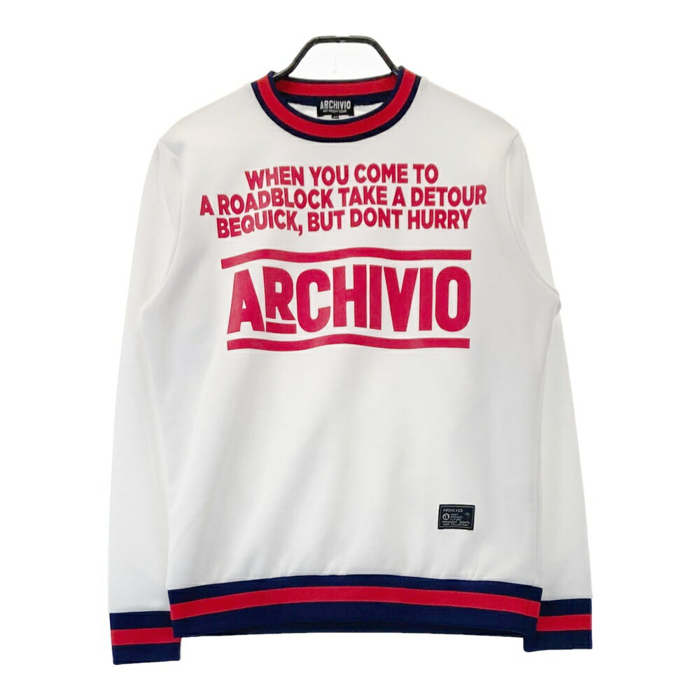 ARCHIVIO アルチビオ スウェットトレーナー ホワイト系 46 【中古】ゴルフウェア メンズ