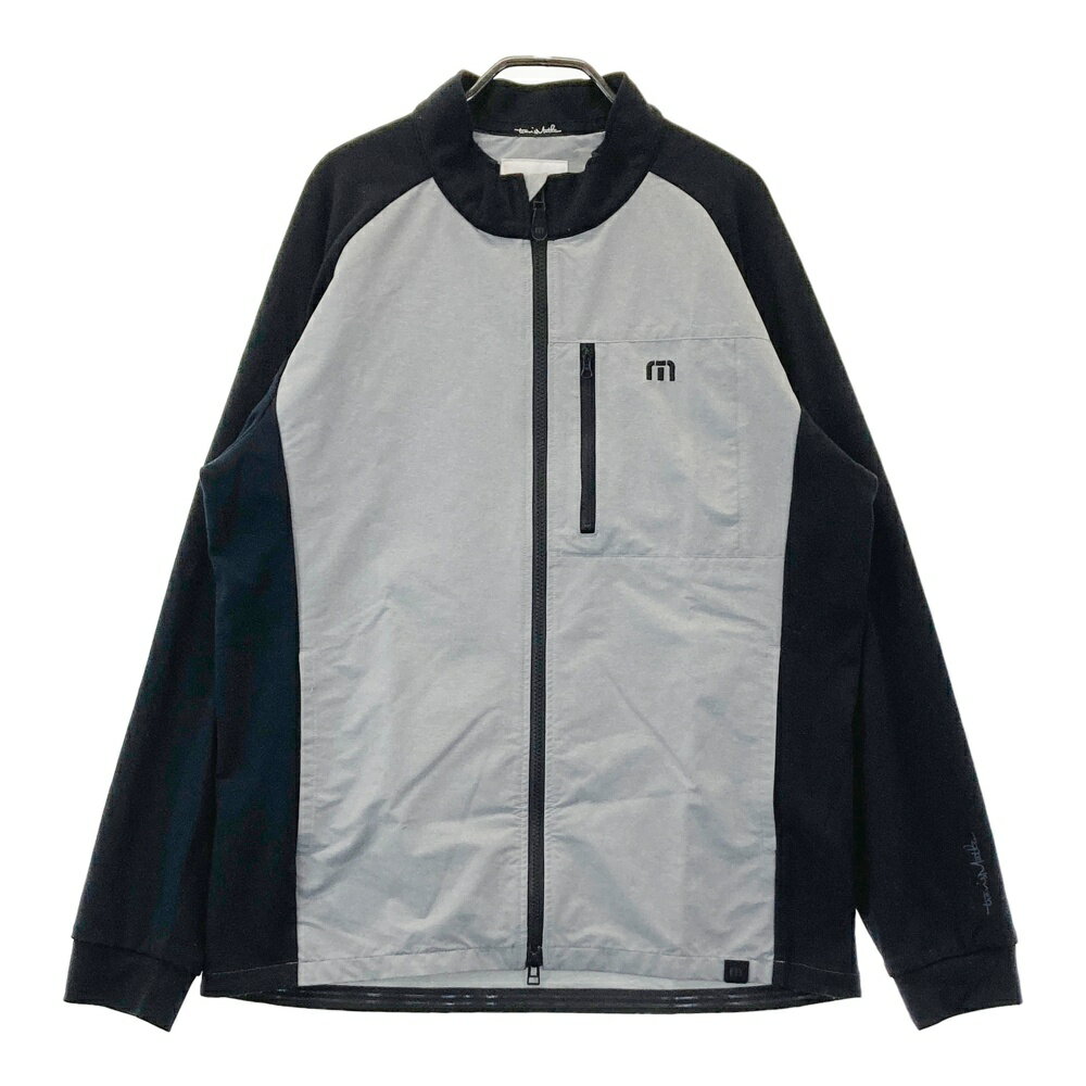 TRAVIS MATHEW トラビスマシュー ジップジャケット グレー系 2XL 【中古】ゴルフウェア メンズ