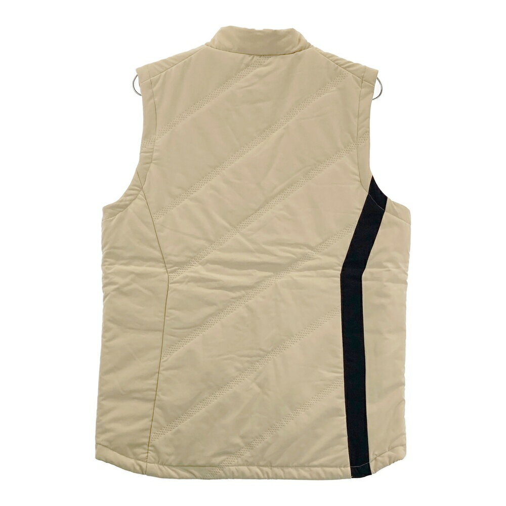 DESCENTE GOLF デサントゴルフ 中綿ベスト ベージュ系 L 【中古】ゴルフウェア メンズ