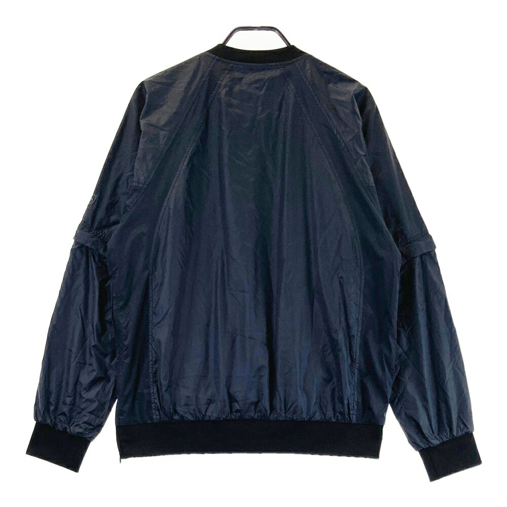 ADABAT アダバット 2WAY 蓄熱 Vネック ブルゾン ブラック系 48 【中古】ゴルフウェア メンズ