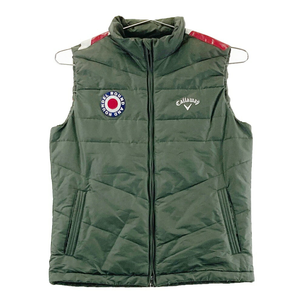 CALLAWAY キャロウェイ 中綿ベスト カーキ系 L 【中古】ゴルフウェア メンズ