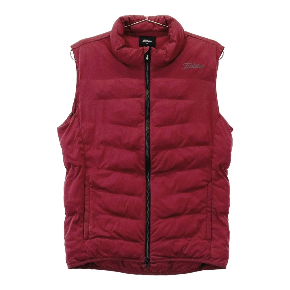 TITLEIST タイトリスト 中綿ベスト レッド系 M 【中古】ゴルフウェア メンズ