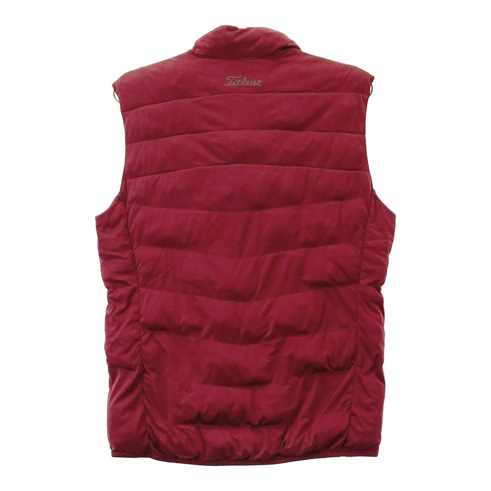 TITLEIST タイトリスト 中綿ベスト レッド系 M 【中古】ゴルフウェア メンズ