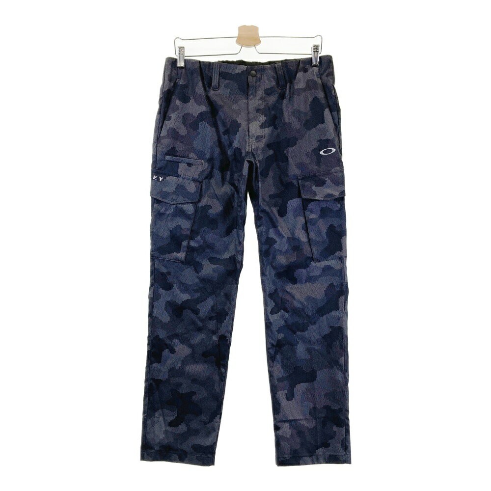 OAKLEY オークリー 2024年モデル ロングパンツ カモフラ 迷彩柄 ブラック系 XL 【中古】ゴルフウェア ...