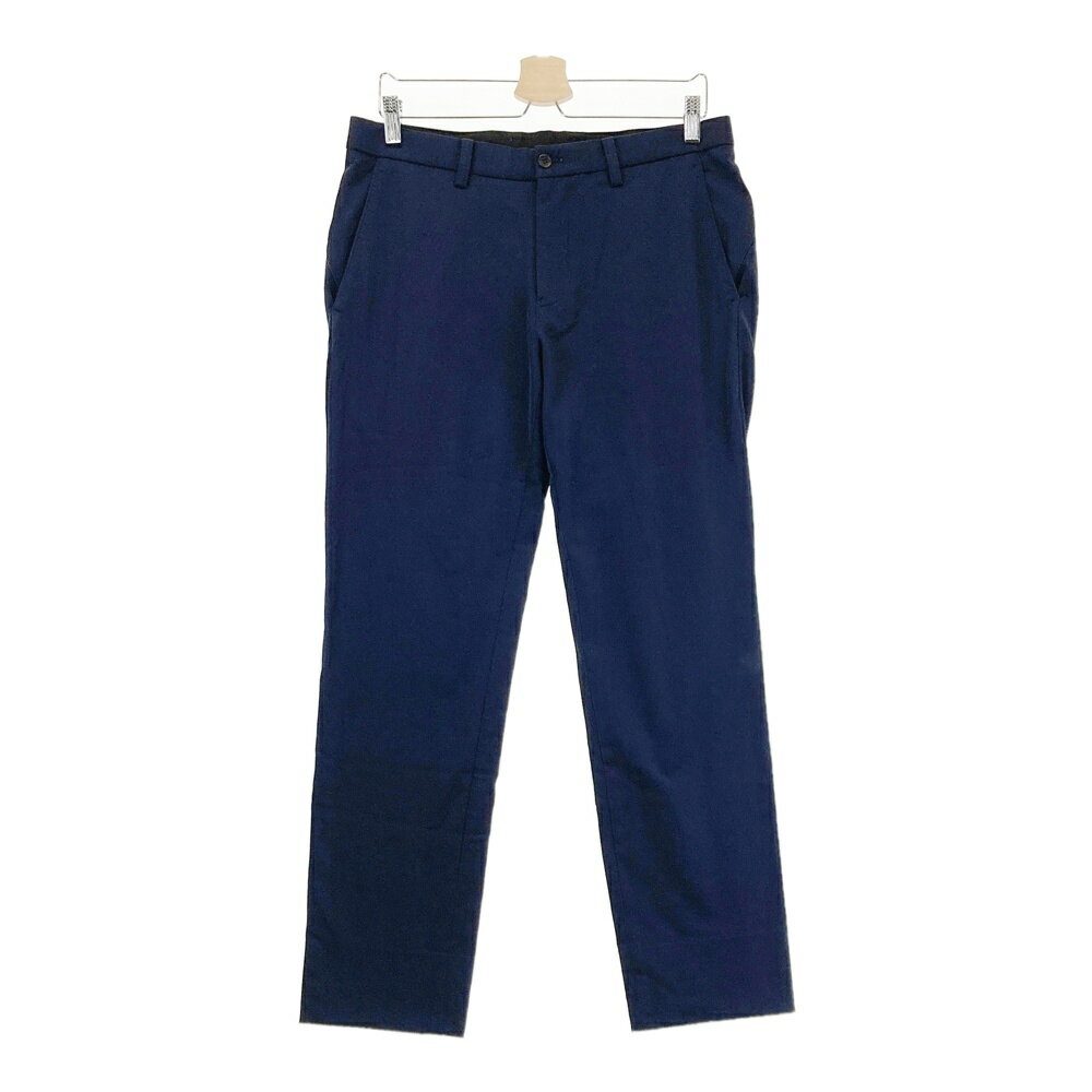 LANVIN SPORT ランバン スポール 裏微起毛 ロングパンツ ネイビー系 82 【中古】ゴルフウェア メンズ