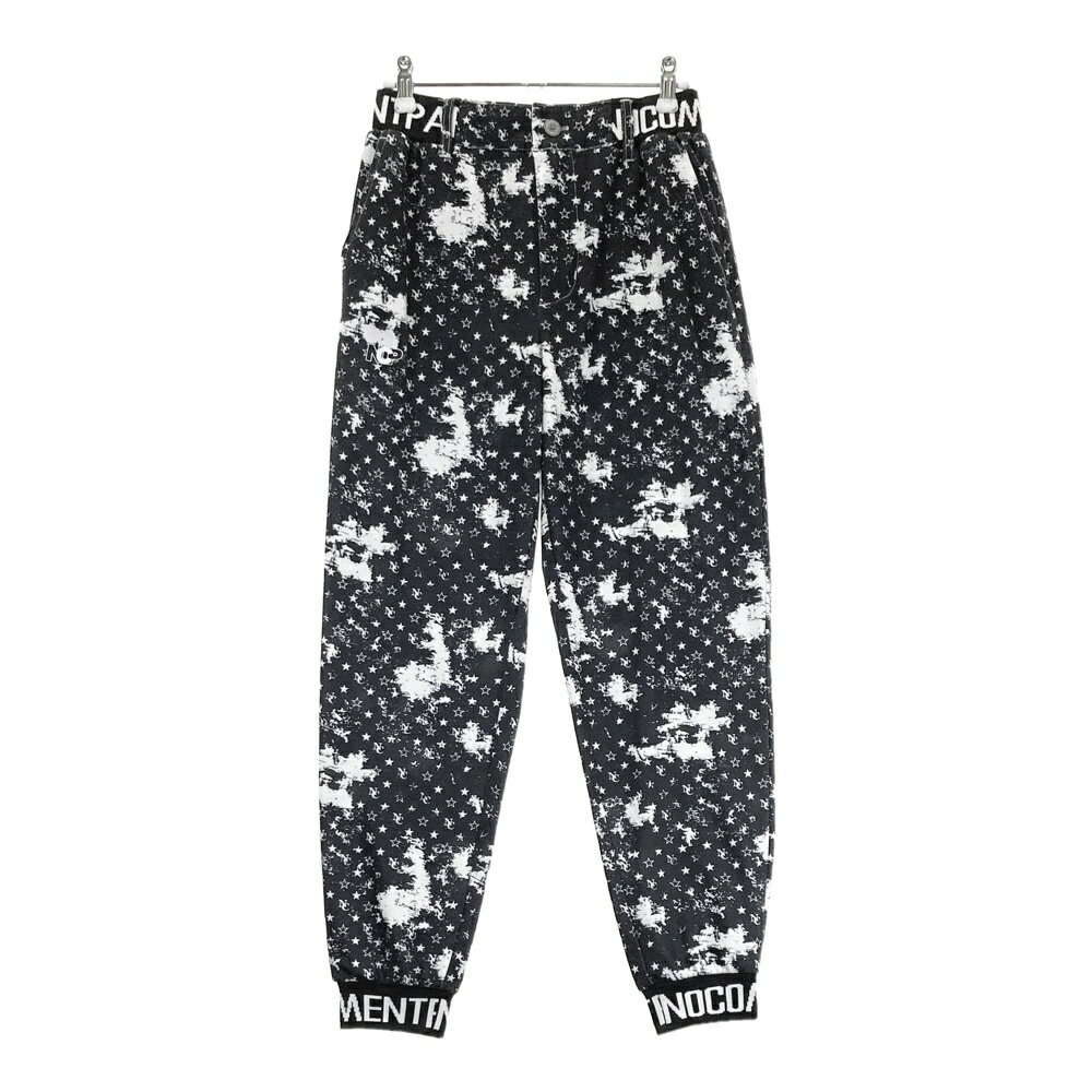 NO COMMENT PARIS　ノーコメントパリ スウェットジョガーパンツ 星柄 ブラック系 M 【中古】ゴルフウェア メンズ