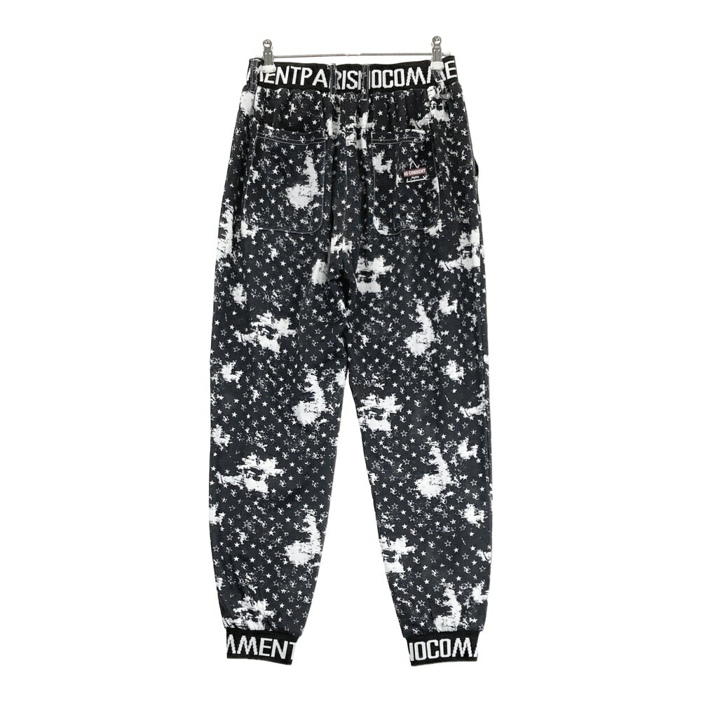 NO COMMENT PARIS　ノーコメントパリ スウェットジョガーパンツ 星柄 ブラック系 M 【中古】ゴルフウェア メンズ