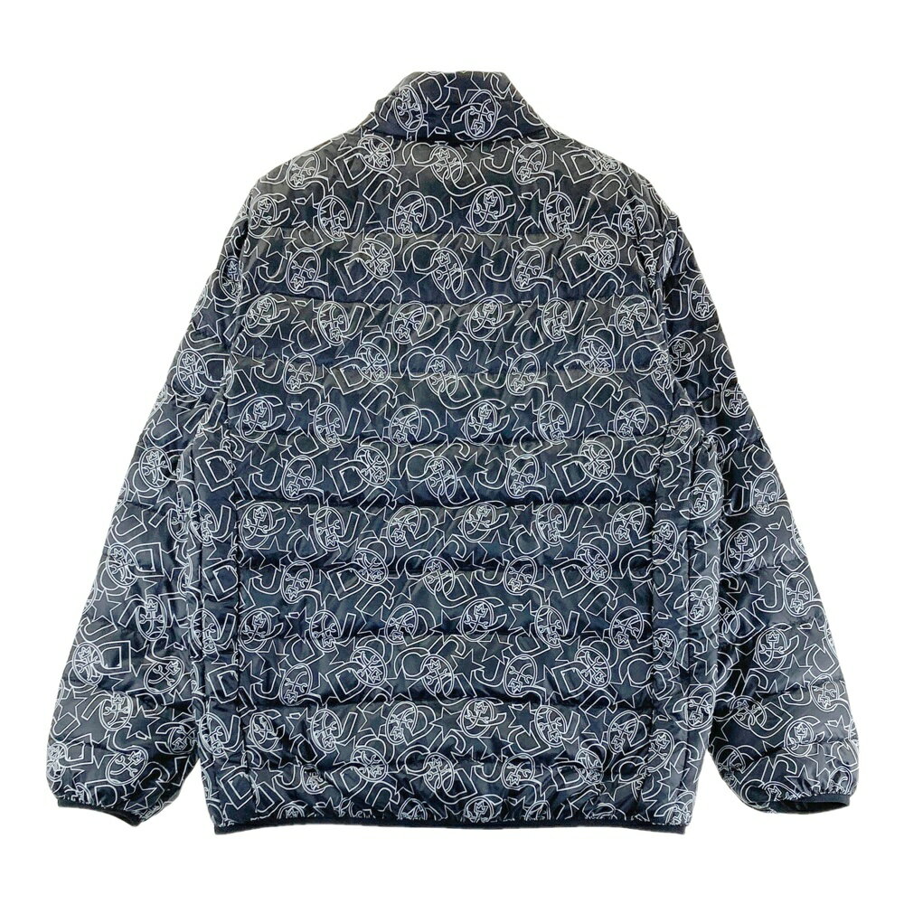 CASTELBAJAC カステルバジャック ダウンジャケット ロゴ総柄 ブラック系 50 【中古】ゴルフウェア メンズ