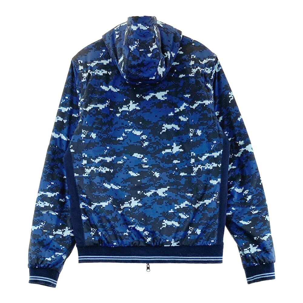 ROSASEN ロサーセン フード付 リバーシブル2WAY中綿ジャケット デジカモ 迷彩柄 ネイビー系 M 【中古】ゴルフウェア メンズ