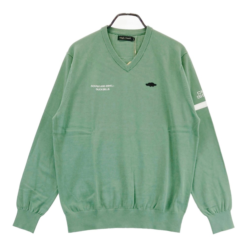 ROUGH&SWELL ラフアンドスウェル 2023年 ニット セーター グリーン系 L 【中古】ゴルフウェア メンズ