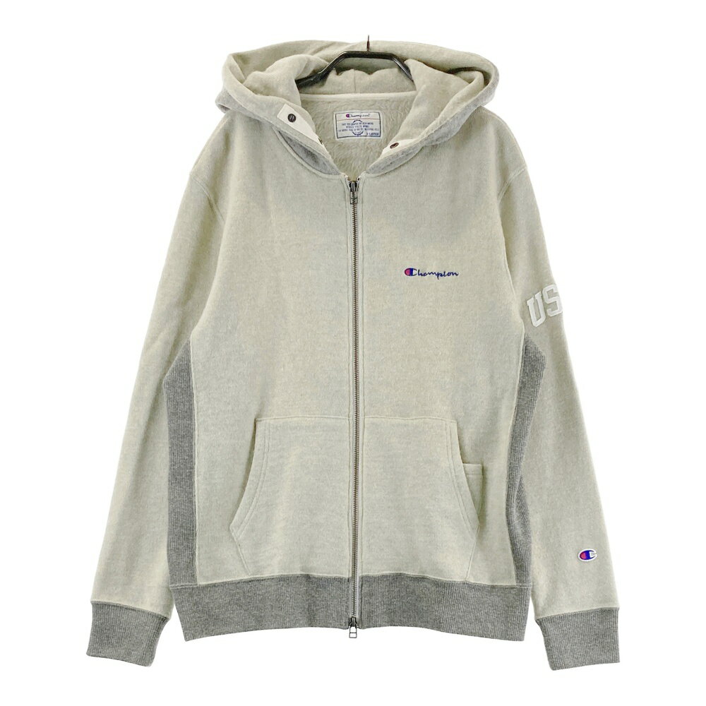 CHAMPION GOLF チャンピオンゴルフ 裏起毛 ニット ジップジャケット ベージュ系 X-LARGE 【中古】ゴルフウェア メンズ