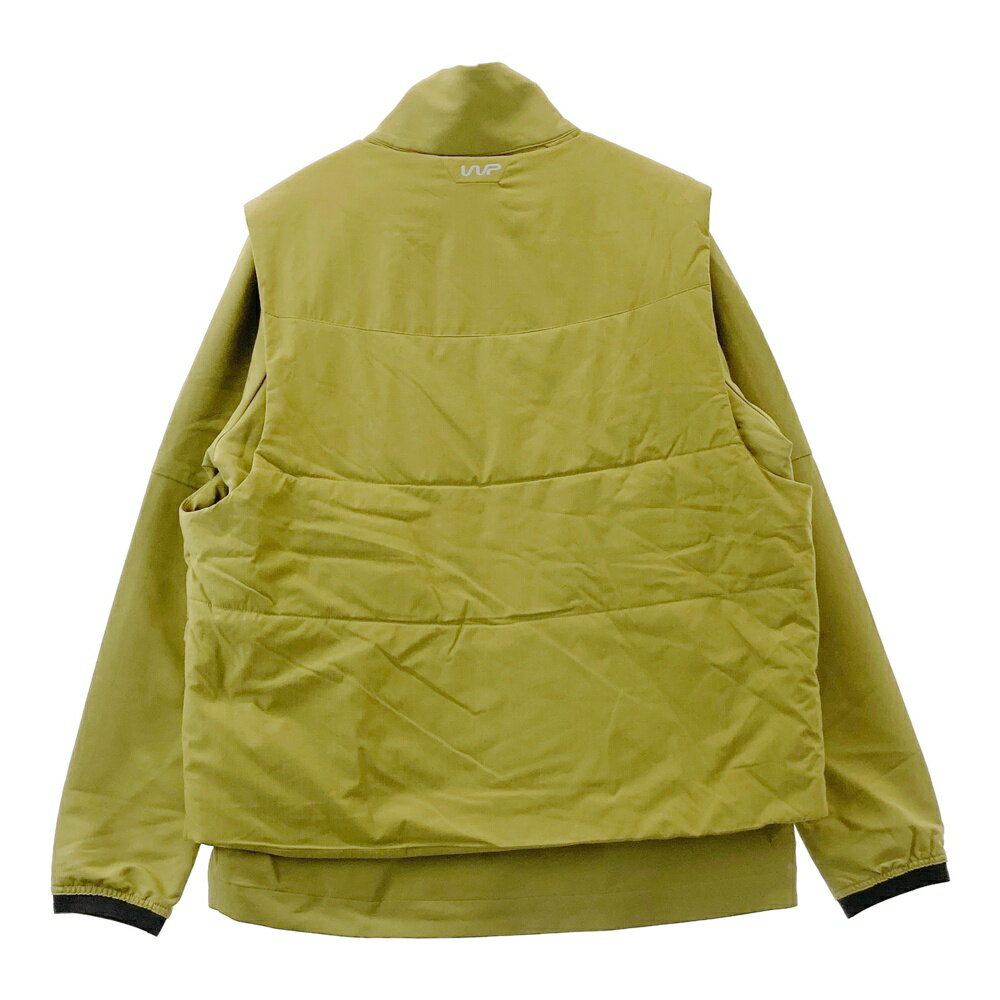 THE WARP BY ENNERRE ザ ワープ バイ エネーレ 中綿ベスト付 ジップジャケット カーキ系 XL 【中古】ゴルフウェア メンズ