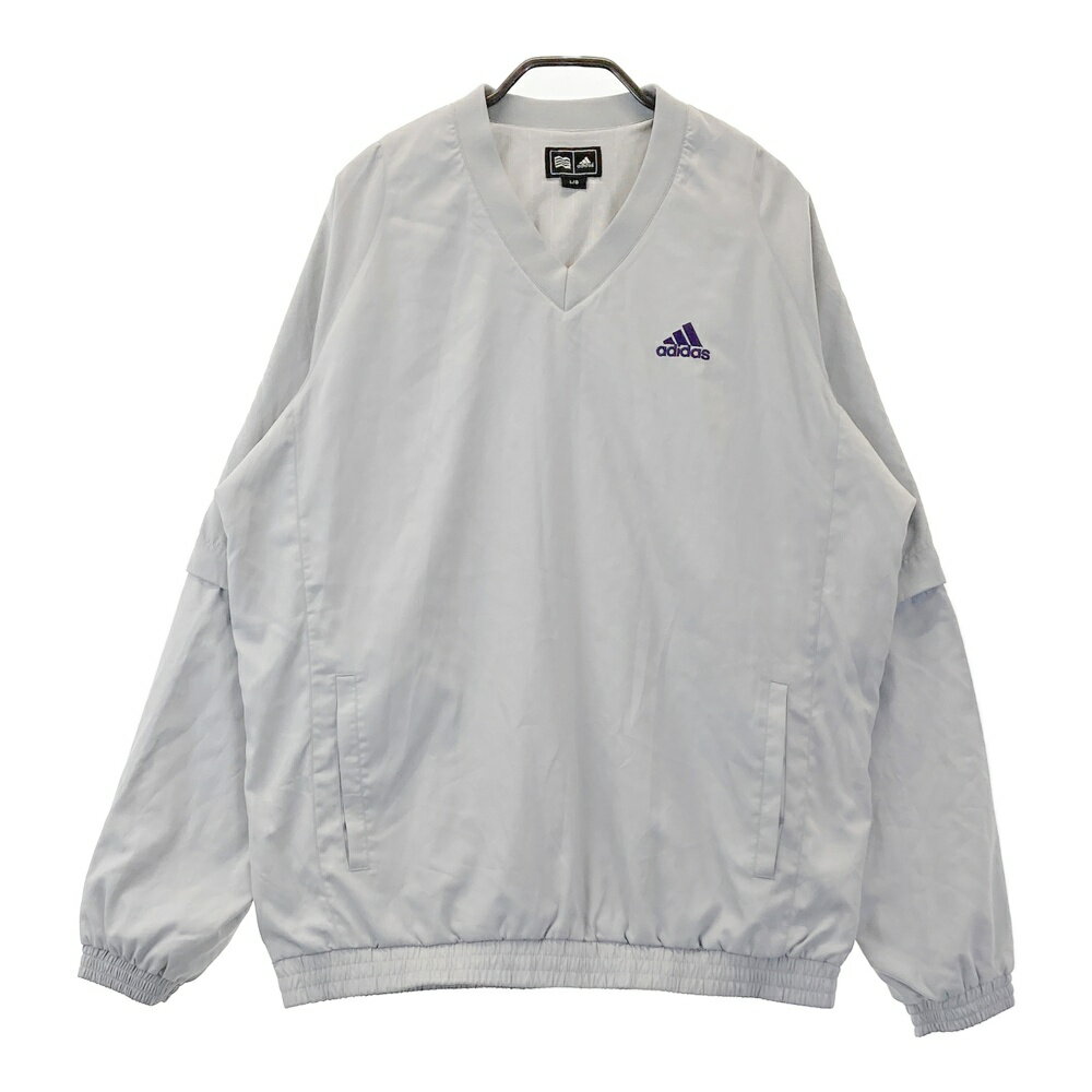 ADIDAS GOLF アディダスゴルフ Z7481 2WAY 蓄熱ブルゾン グレー系 L 【中古】ゴルフウェア メンズ