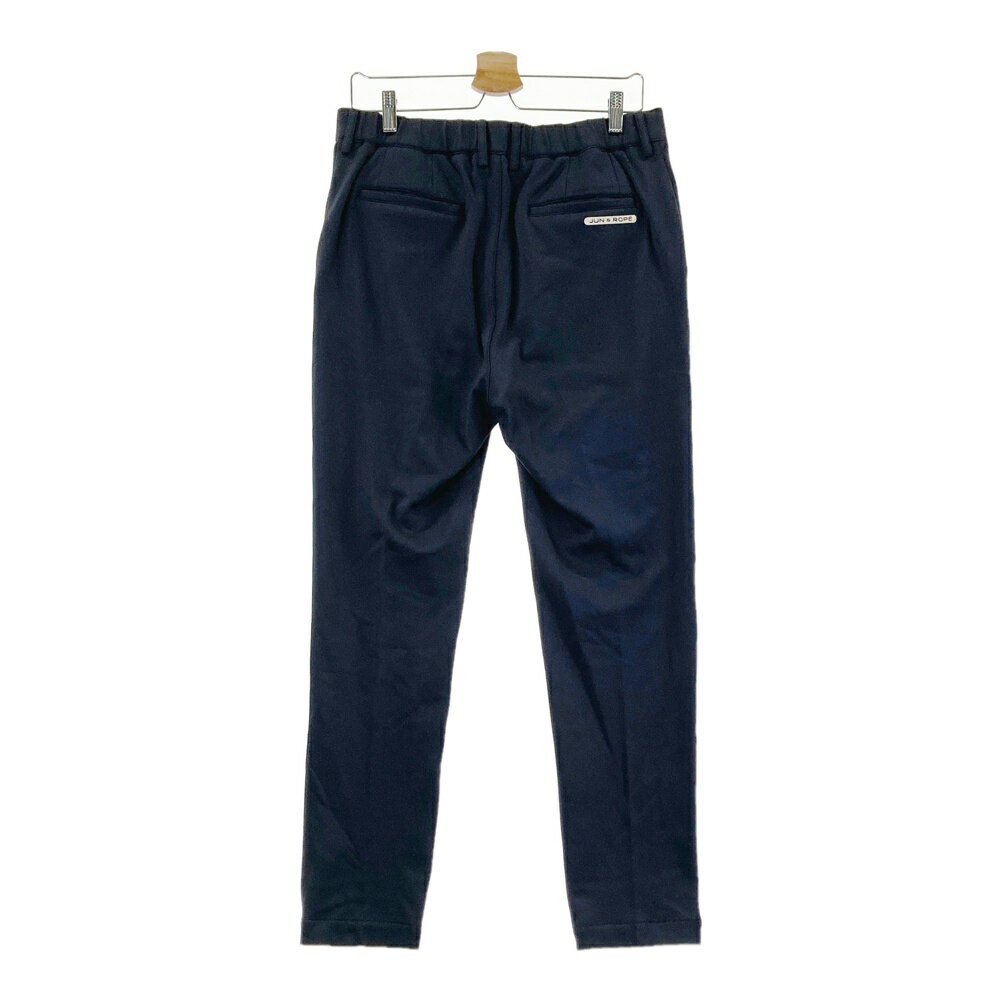 JUN&ROPE ジュン アンド ロペ ポケット蓄熱 裏起毛 ストレッチパンツ ブラック系 L 【中古】ゴルフウェア メンズ
