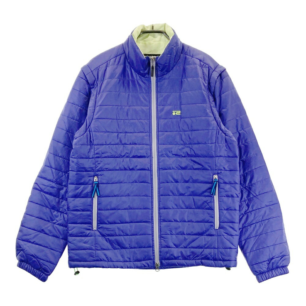 ROSASEN ロサーセン 044-55111 2WAY 長袖中綿ジャケット パープル系 L 【中古】ゴルフウェア メンズ