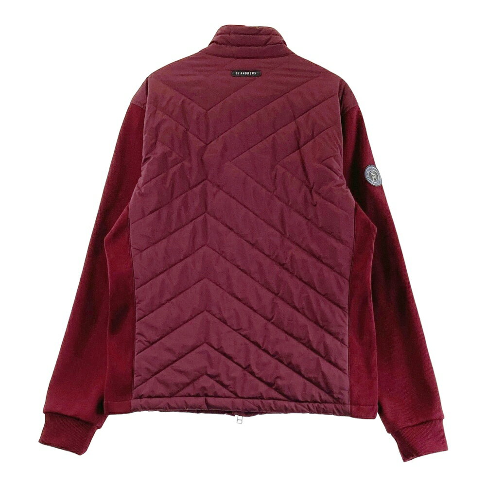 ST ANDREWS セントアンドリュース 中綿蓄熱ジャケット 切替 パープル系 L 【中古】ゴルフウェア メンズ