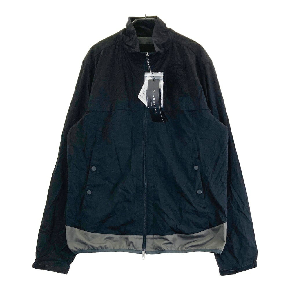 ST ANDREWS セントアンドリュース 蓄熱ジップジャケット ブラック系 LL 【中古】ゴルフウェア メンズ