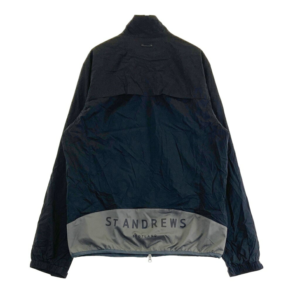 ST ANDREWS セントアンドリュース 蓄熱ジップジャケット ブラック系 LL 【中古】ゴルフウェア メンズ