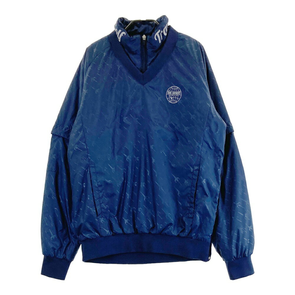 TRANS CONTINENTS トランスコンチネンツ 4WAY 中綿ジャケット 総柄 ネイビー系 L 【中古】ゴルフウェア メンズ